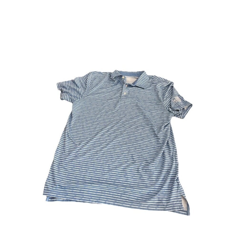 Men’s Southern Tide Blue Striped Polo Large
